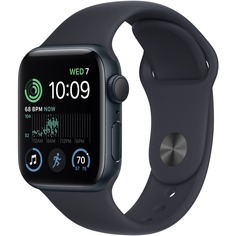 Смарт-часы Apple Watch SE 40 мм 2022 тёмная ночь, M/L спортивный ремешок