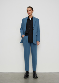 Брюки со стрелками NICEONE [Синий, S]