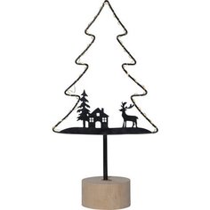 Декоративный светильник Дерево, черный, теплый белый, 40 см Star Trading