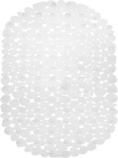 Коврик для ванной комнаты Bath Plus Галька, 67*36 см Transparent