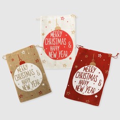 Мешок новогодний Mercury NY Christmas 30x45см в ассортименте