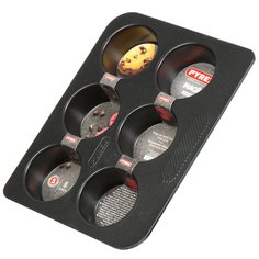 Форма для запекания 18х23 см, антипригарное покрытие, прямоугольная, 6 маффинов, Pyrex, Magic, MG06BU6/E006