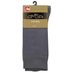 Носки для мужчин, 80% хлопок, Omsa, Classic, серые, р. 39-41, 203