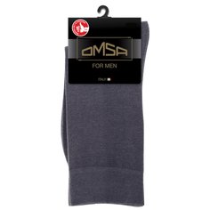 Носки для мужчин, 75% хлопок, Omsa, Classic, темно-серые, р. 39-41, 204