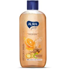 Гель для душа Aura, Family, 400 мл, Апельсин и имбирь