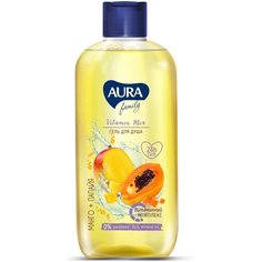 Гель для душа Aura, Family, 400 мл, Манго и папайя