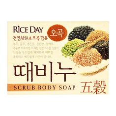 Средства для ванной и душа RICE DAY Мыло-скраб Пять злаков 100