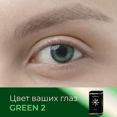 Контактные линзы OKVISION Цветные контактные линзы OKVision Fusion color Green 2 на 3 месяца