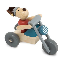 Мягкая игрушка LUKNO Мотоцикл с гонщиком