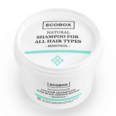 Шампуни ECOBOX Натуральный густой шампунь для всех типов волос Ментол 120