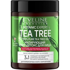 Уход за кожей лица EVELINE Крем для лица BOTANIC EXPERT TEA TREE 3 в 1 антибактериальный матирующий 100