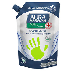 Средства для душа AURA Жидкое мыло для рук антибактериальное с эффектом РОМАШКА 500