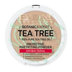 Пудры EVELINE Пудра компактная для лица BOTANIC EXPERT 3 в 1 антибактериальная матирующая