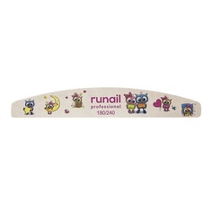 Пилка для ногтей RUNAIL PROFESSIONAL Профессиональная пилка для ногтей "Совы" 180/240
