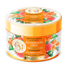 Жидкие мыла РАССЕЯ Мягкое мыло "Алтайский сбор" для волос и тела, для бани и душа 400