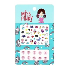 Наклейки для ногтей MISS PINKY Стикеры универсальные Коты