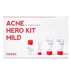 Набор средств для лица COSRX Набор из 4 средств для комбинированной кожи Acne Hero Kit Mild