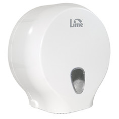 Диспенсеры для бумаги диспенсер LIME для туалетной бумаги рулон 13х26х27см пластик белый