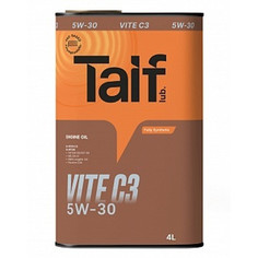 Масла для четырехтактных двигателей синтетические масло моторное TAIF Vite C3 5W-30 4л