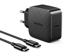 Зарядное устройство Ugreen CD217 65W GaN + кабель USB-C 40156