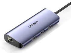 Хаб USB Ugreen CM252 USB-A - 3xUSB3.0+RJ45+MicroUSB 60719
