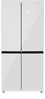 Многокамерный холодильник ZUGEL ZRCD430W белое стекло