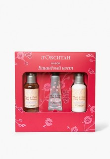 Набор для ухода за телом LOccitane LOccitane "Вишневый цвет", Гель для душа 35 мл + Крем для рук 10 мл + Молочко для тела 35 мл