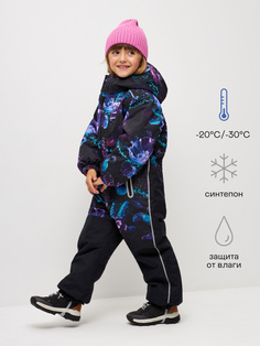 Зимний комбинезон для девочек (черный, 104) Sela
