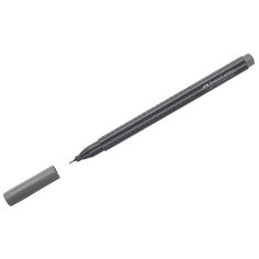 Ручка капиллярная Faber Castell Grip Finepen, теплый серый, 0,4 мм, трехгранная