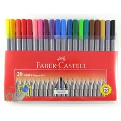 Набор цветных капиллярных ручек &quot;Grip&quot;, 20 цветов Faber Castell