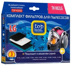 Набор фильтров Top House TH 002LG для пылесосов LG (3шт)