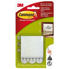 Застежки для картин Command белые средние 4 пары