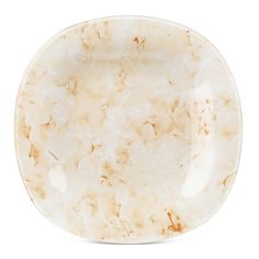 Тарелка десертная, стекло, 19 см, квадратная, Marble Beige, Luminarc, Q7485