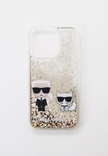 Чехол для iPhone Karl Lagerfeld 14 Pro с жидкими блестками