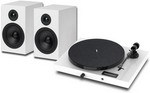Виниловый проигрыватель с акустикой PRO-JECT SET JUKEBOX E1 + SPEAKER BOX 5 WHITE/WHITE