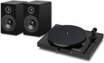 Виниловый проигрыватель с акустикой PRO-JECT SET JUKEBOX E1 + SPEAKER BOX 5 BLACK/BLACK