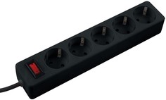 Сетевой фильтр Космос FKsm1.8m-5g(B) черный на 5 гнезд