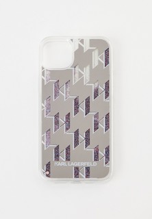 Чехол для iPhone Karl Lagerfeld 14 Plus с жидкими блестками