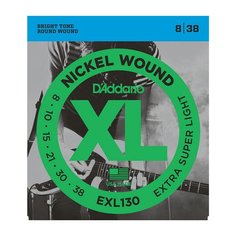 D&#039;ADDARIO EXL130 -PACK NICKEL WOUND SUPER LIGHT струны для электрогитары D'addario