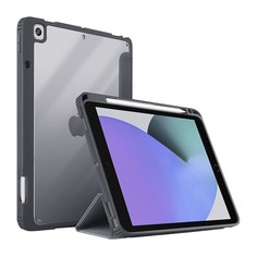 Чехол-книжка Uniq Moven для iPad 10.2″ (2019), полиуретан, серый