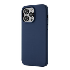 Чехол-накладка uBear Touch Mag Case для iPhone 14 Pro Max, силикон, темно-синий