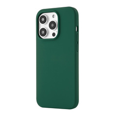 Чехол-накладка uBear Touch Mag Case для iPhone 14 Pro, силикон, зеленый