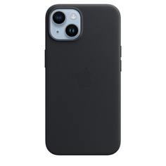 Чехол-накладка Apple MagSafe для iPhone 14, кожа, черный