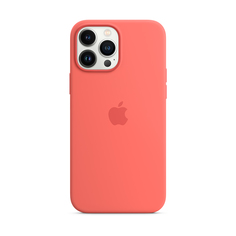 Чехол-накладка Apple MagSafe для iPhone 13 Pro Max, силикон, розовый помело