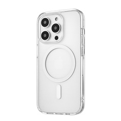 Чехол-накладка uBear Real Mag Case для iPhone 14 Pro, поликарбонат, прозрачный