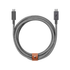 Кабель Native Union BELT USB-C USB-C / USB-C, 2,4м, зебра