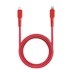 Кабель EnergEA FibraTough USB-C - Lightning USB-C / Lightning, 1,5м, красный