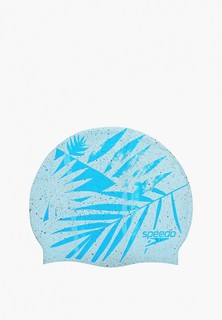 Шапочка для плавания Speedo PRINTED RECYCLED CAP AU BLUE