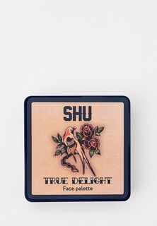 Палетка для лица Shu Cosmetics - Пудра\румяна+Хайлайтер, тон 331 Холодный коричневый, TRUE DELIGHT, 10 г