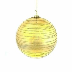 Украшение новогоднее Шар Спираль золотистая, 15 см Remeco